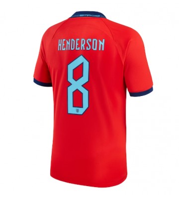 England Jordan Henderson #8 Udebanetrøje VM 2022 Kort ærmer